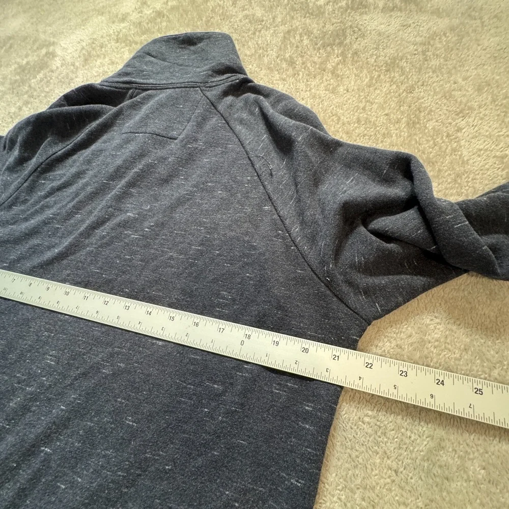 Banana Republic Sweatshirt‎ Mens Medium Blue Pullover Collard Sweater Pocket